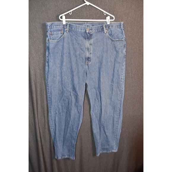 Levi's 560 Men's 44x32 Taper Fit Distressed Denim Jeans Light Wash - Picture 1 of 9